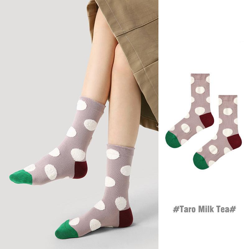 Socks - Taro Milk Tea