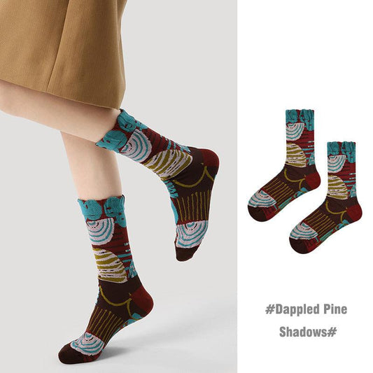 Socks - Dappled Pine Shadows