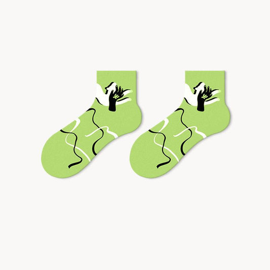 Socks - black and white lines
