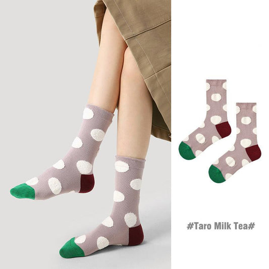 Socks - Taro Milk Tea
