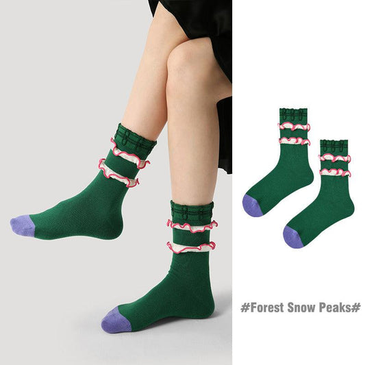 Socks - Forest Snow Peaks