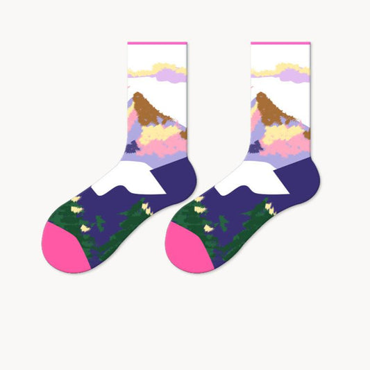Socks - lakes and mountains